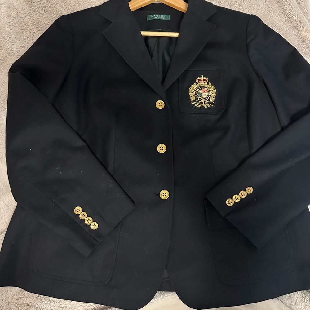 Ralph Lauren Navy Blazer with Gold Buttons